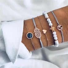 Load image into Gallery viewer, IPARAM Bohemian Shell Map Turtle Bracelet Set 2019 Retro Geometric Statement Female Glamour Fashion Jewelry Jewelry Gift