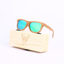 Load image into Gallery viewer, Angcen Ladies Sunglasses Women Polarized Retro Vintage Sun glasses Men wood bamboo sunglasses brand designer square glasses