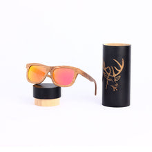 Load image into Gallery viewer, Angcen Ladies Sunglasses Women Polarized Retro Vintage Sun glasses Men wood bamboo sunglasses brand designer square glasses