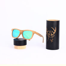 Load image into Gallery viewer, Angcen Ladies Sunglasses Women Polarized Retro Vintage Sun glasses Men wood bamboo sunglasses brand designer square glasses